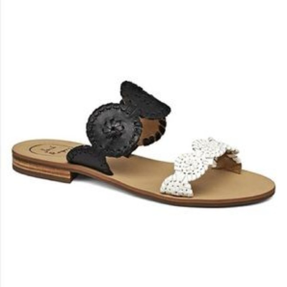 Jack Rogers | Lauren Sandal | Black/White